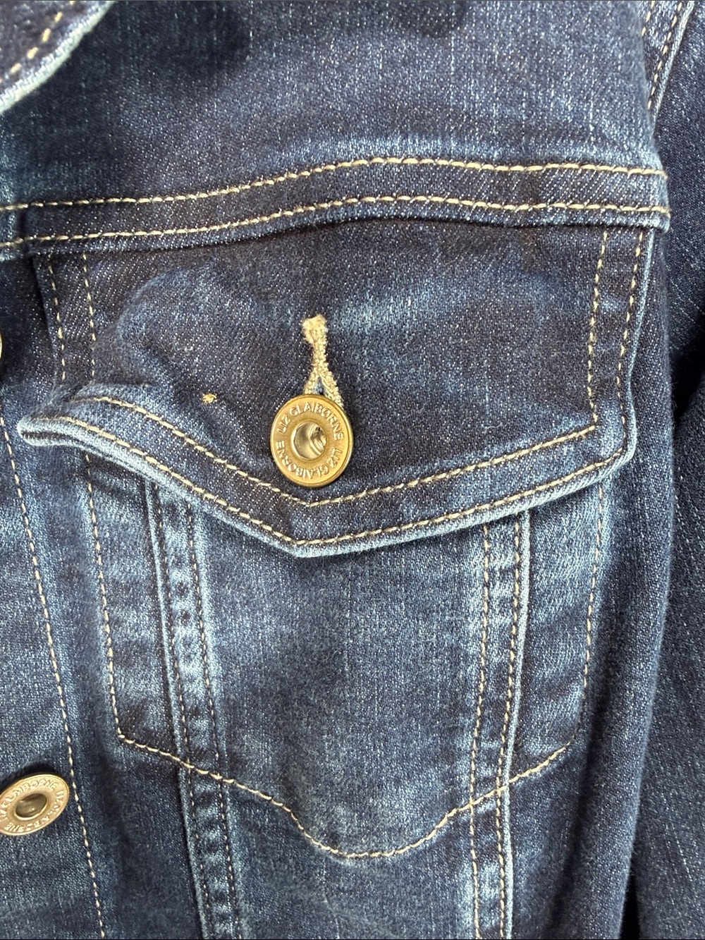 Liz Claiborne Indigo Blue Women's Denim Jacket XXL - Picture 7 of 10